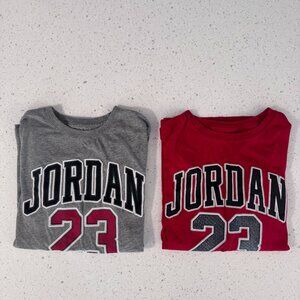 (2) Jordan Big Boys’ Long Sleeve Tee Set – Size Youth Large
